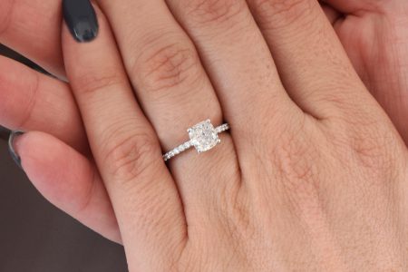 טבעת אירוסין סוליטר רדיאנט