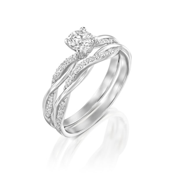 טבעת קלועה Braided Engagement Ring